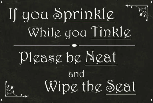 If you Sprinkle While you tinkle Funny Bathroom 12x18 Metal Sign 112180061030 1daa620c 9e75 4546 a34.png