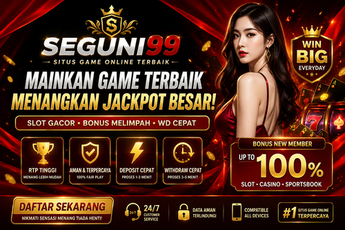 SEGUNI99 Red Luxury promotional banner