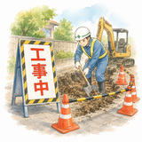 12. 工事中（こうじちゅう）— sedang konstruksi