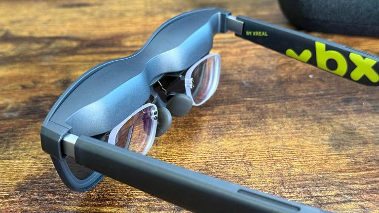 Xreal X by Xreal a01 glasses with lens inserts added