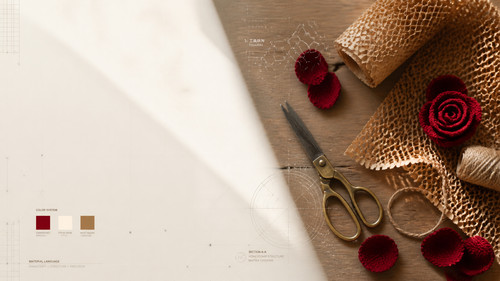handmade crafting tools honeycomb paper flat lay.jpg