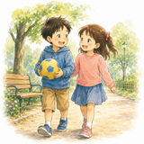 55. 仲よくします（なかよくします）— bergaul dengan akrab