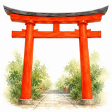 51. 朱（しゅ）— merah vermilion