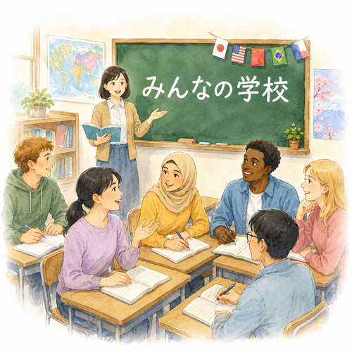 36. みんなの学校（みんなのがっこう）— nama sekolah bahasa Jepang.png