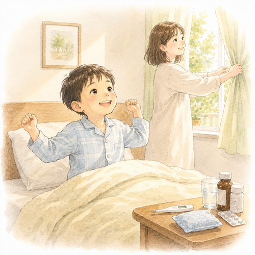 5. 治ります（なおります）［病気が～］— penyakit sembuh.png