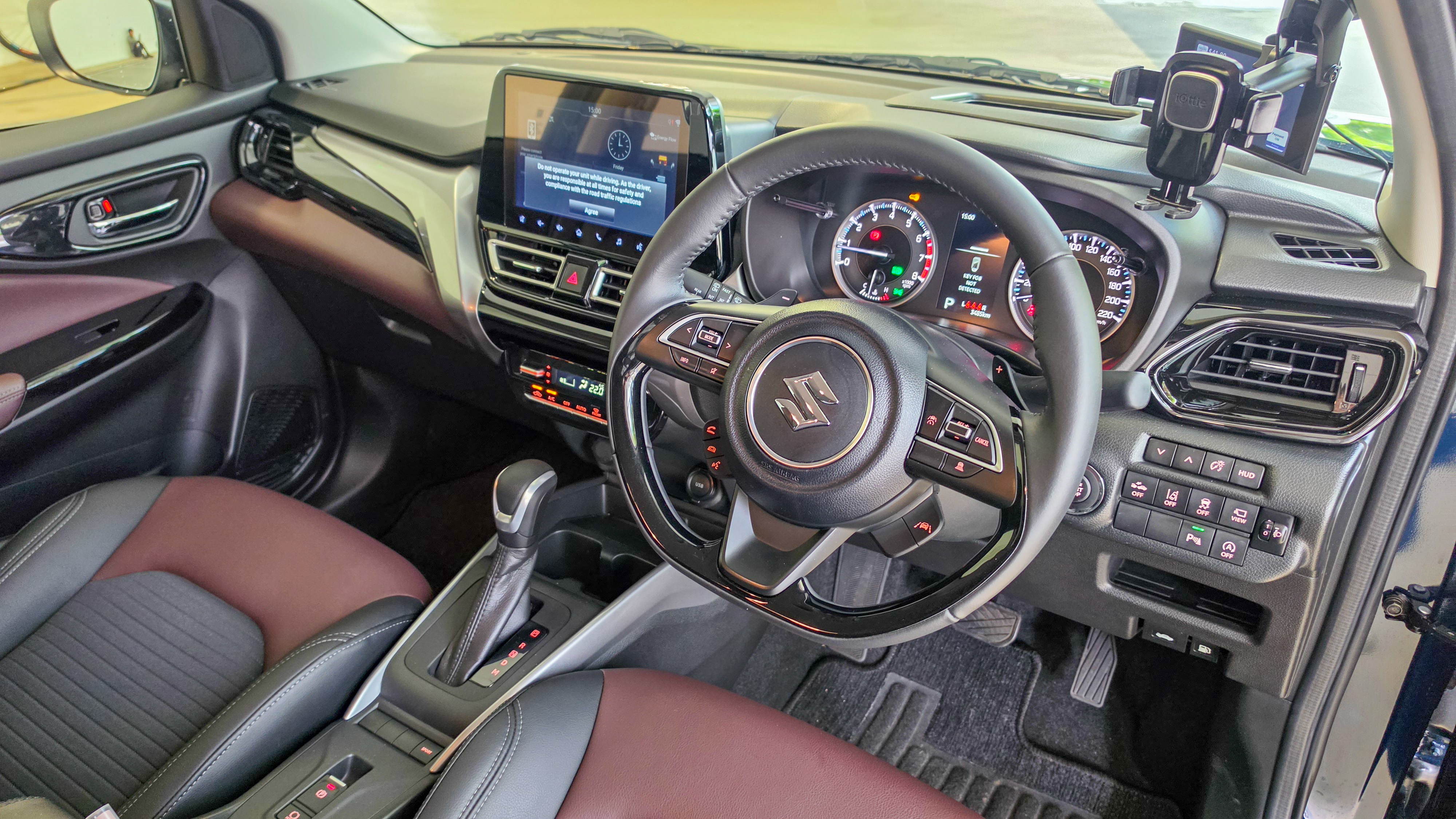 Suzuki Fronx dashboard and button layout