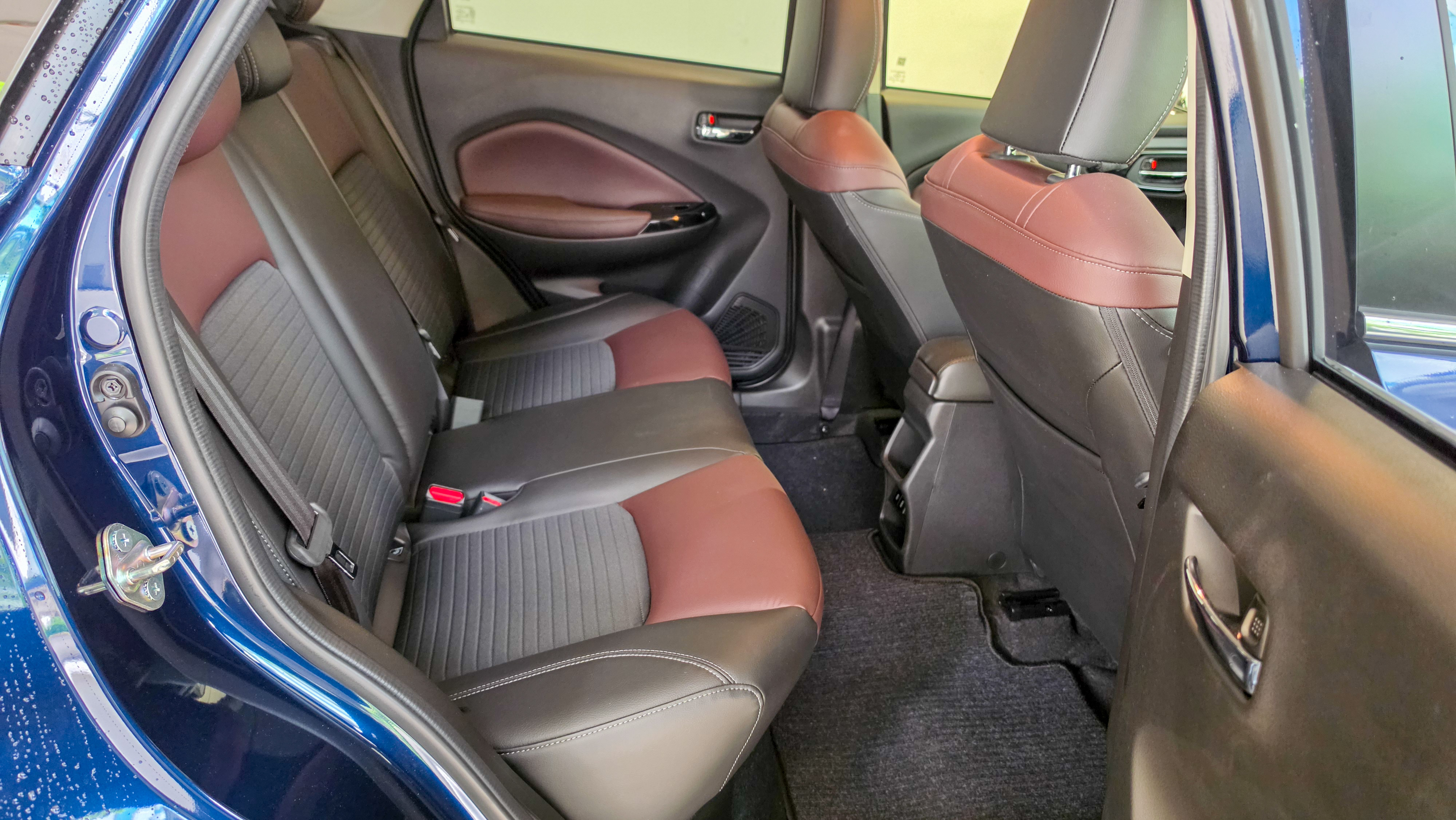 Suzuki Fronx front seats fabric and leather mix