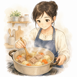 1. 煮る（にる）— merebus