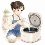 7. 炊く（たく）— memasak nasi, menanak nasi