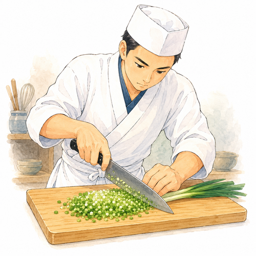 9. 刻む（きざむ）— mencincang.png