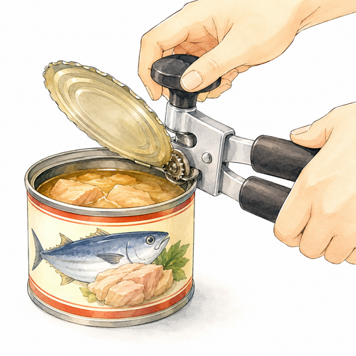 37. 缶切り（かんきり）— pembuka kaleng