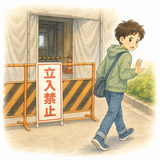 24. 立入禁止（たちいりきんし）— dilarang masuk
