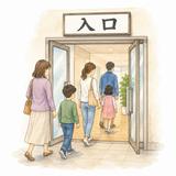 26. 入口（いりぐち）— pintu masuk