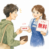 29. 無料（むりょう）— gratis, cuma cuma