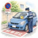 40. 駐車違反（ちゅうしゃいはん）— pelanggaran parkir