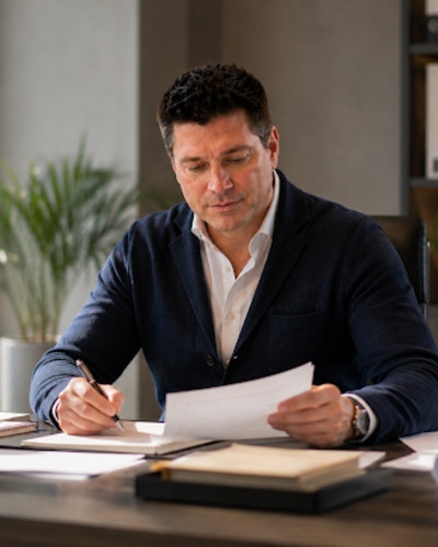 Kerry Byler Reviewing Business Documents.jpg