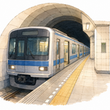 10. ちかてつ（地下鉄）— kereta bawah tanah