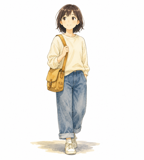 21. ひとりで（一人で）— sendirian.png
