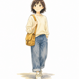 21. ひとりで（一人で）— sendirian