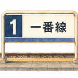 55. 一番線 — peron nomor satu