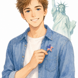 25. アメリカ人 orang Amerika