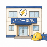 42. パワー電気 perusahaan fiksi