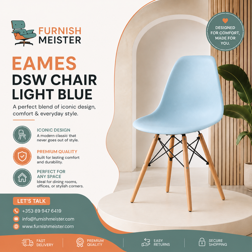 Eames DSW Chair Light Blue – Iconic Mid Century Modern Dining Chair.png