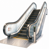 19. エスカレーター tangga berjalan, eskalator