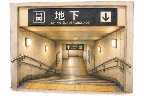 29. ちか 地下 bawah tanah, basement.png