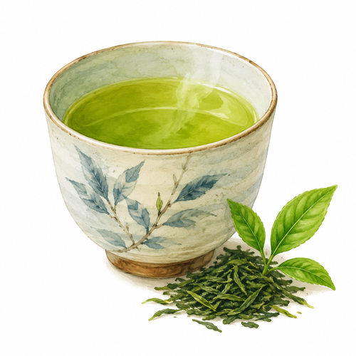 23. おちゃ（お茶）— teh Jepang teh hijau.png