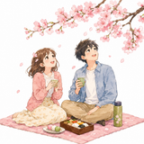 40. おはなみ（お花見）— hanami menikmati bunga sakura