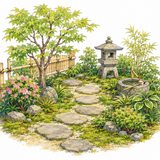 36. にわ（庭）— halaman