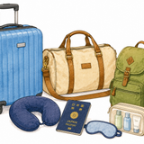 12. 旅行用品 peralatan bepergian