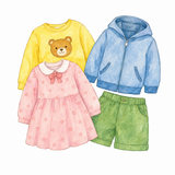 14. 子ども服 pakaian anak