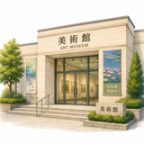 11. びじゅつかん gedung kesenian