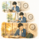 50. 時間がたちます（じかんがたちます）— waktu berlalu