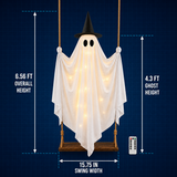 swinging ghost outdoor decor