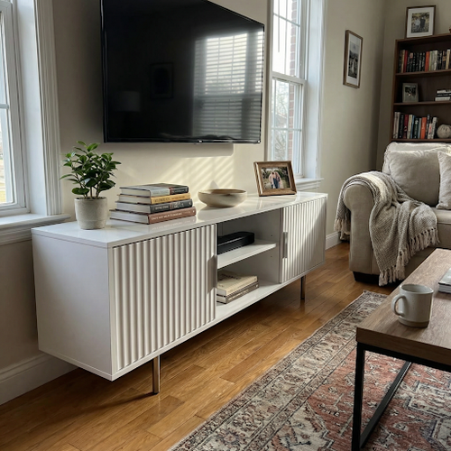 Bright and Airy: White TV Unit for Modern Spaces.png