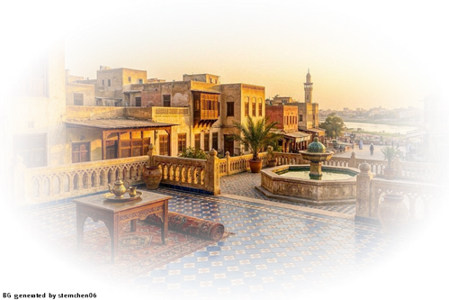 creiere einen orientalischen hintergrund aus bagdad Terrasse (1)