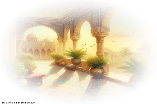 creiere einen orientalischen hintergrund aus bagdad Terrasse (5)