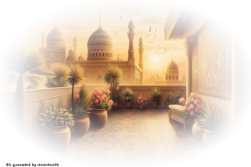 creiere einen orientalischen hintergrund aus bagdad Terrasse (8)