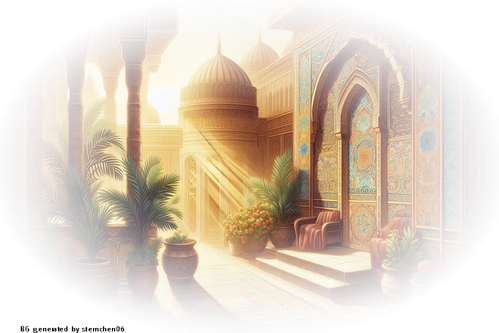 creiere einen orientalischen hintergrund aus bagdad Terrasse (11)