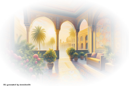 creiere einen orientalischen hintergrund aus bagdad Terrasse (12)