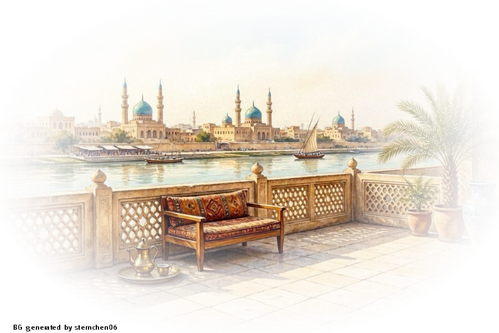 creiere einen orientalischen hintergrund aus bagdad Terrasse (2)