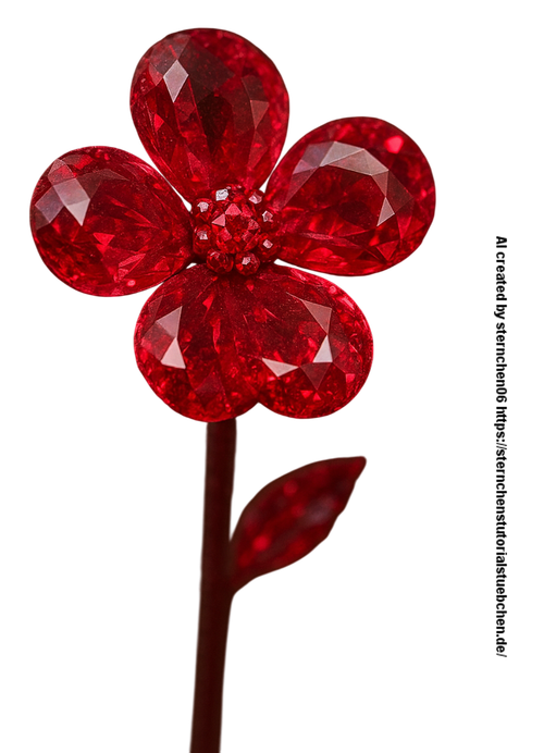 a little ruby flower Photoroom