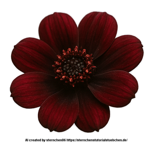 a little darkred flower