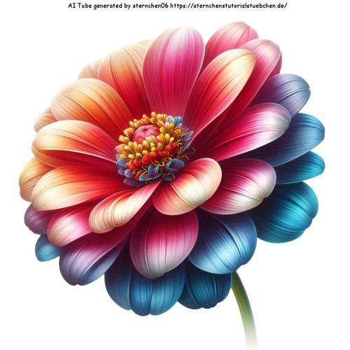 airbrush style gemalt eine Sommerblte am Stil (6)