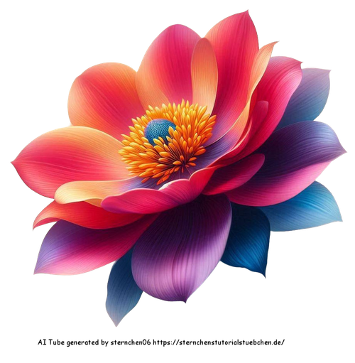 airbrush style gemalt eine Sommerblte am Stil (3)