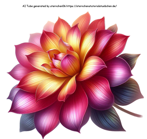 airbrush style gemalt eine Sommerblte am Stil (2)