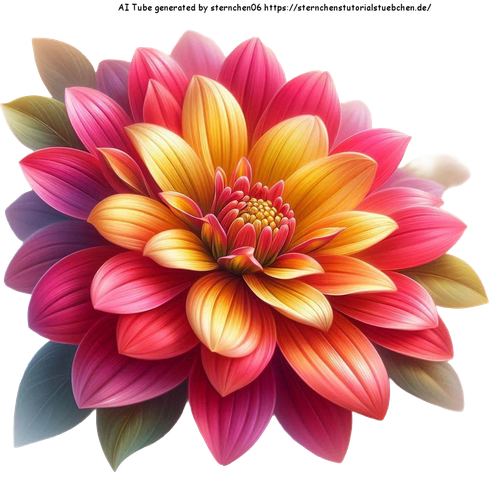 airbrush style gemalt eine Sommerblte am Stil